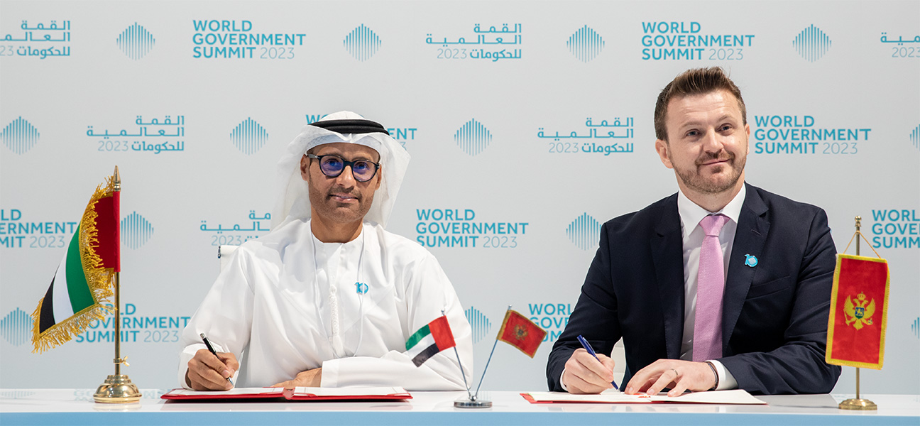 Within The Activities Of The World Government Summit 2023 The UAE And The Republic Of Montenegro Sign A Memorandum Of Understanding In Cyber Security
