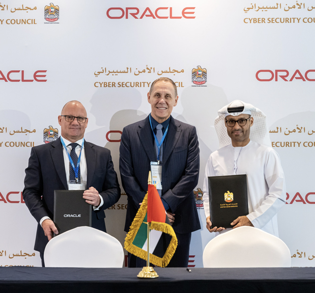 Signing a memorandum of understanding between the Cyber Security Council and Oracle