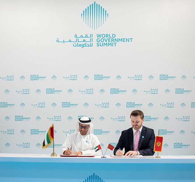 توقيع مذكرة تفاهم للتعاون بين دولة الإمارات وجمهورية مونتينيغرو